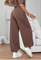 din material textil Pantaloni Summer Wind ciocolatii