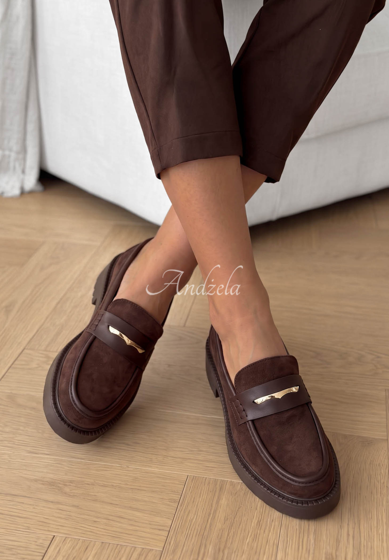 Mocasini din piele întoarsă Hazel Step