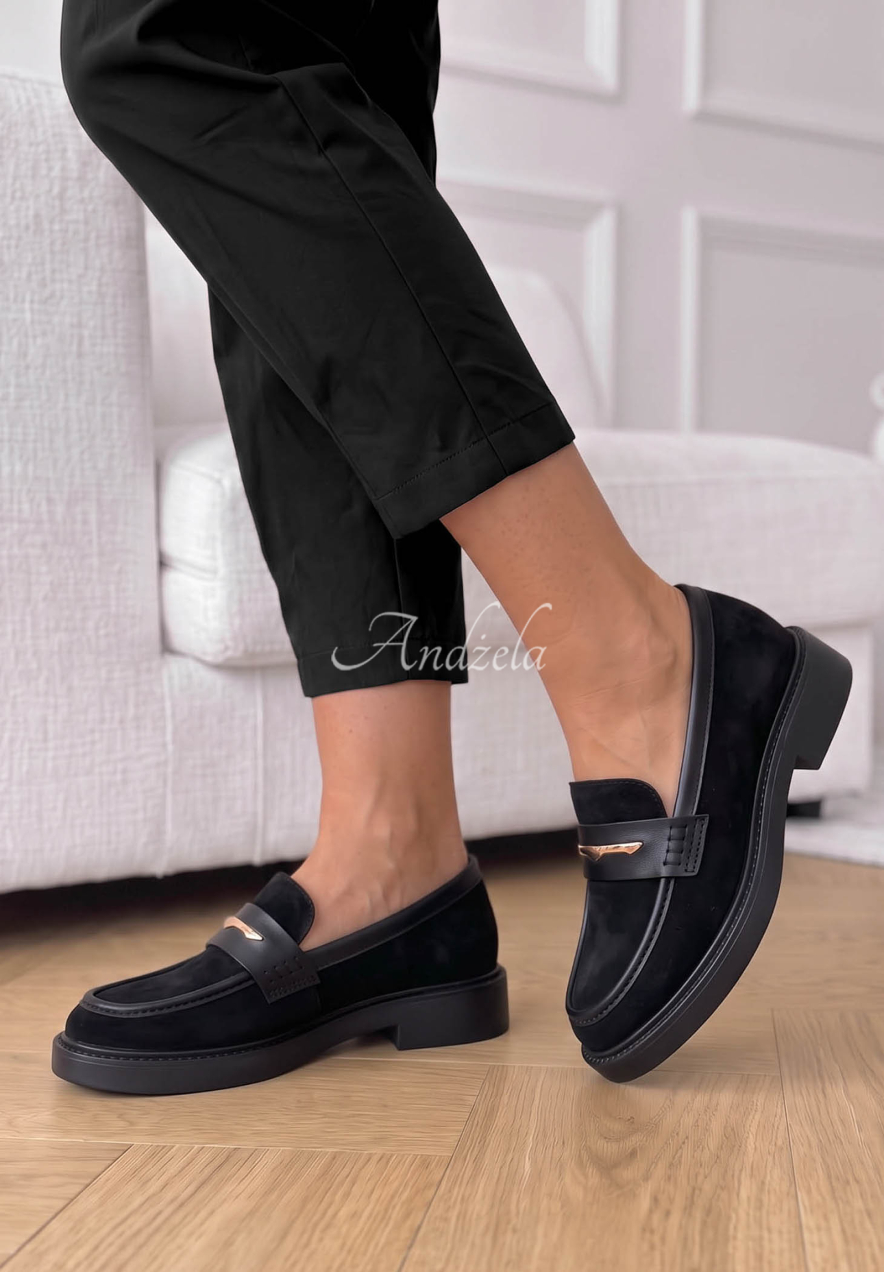 Mocasini din piele întoarsă Hazel Step