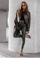Pantaloni Cu aspect cerat Rebel verde sticlă