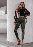 Pantaloni Cu aspect cerat Rebel verde sticlă