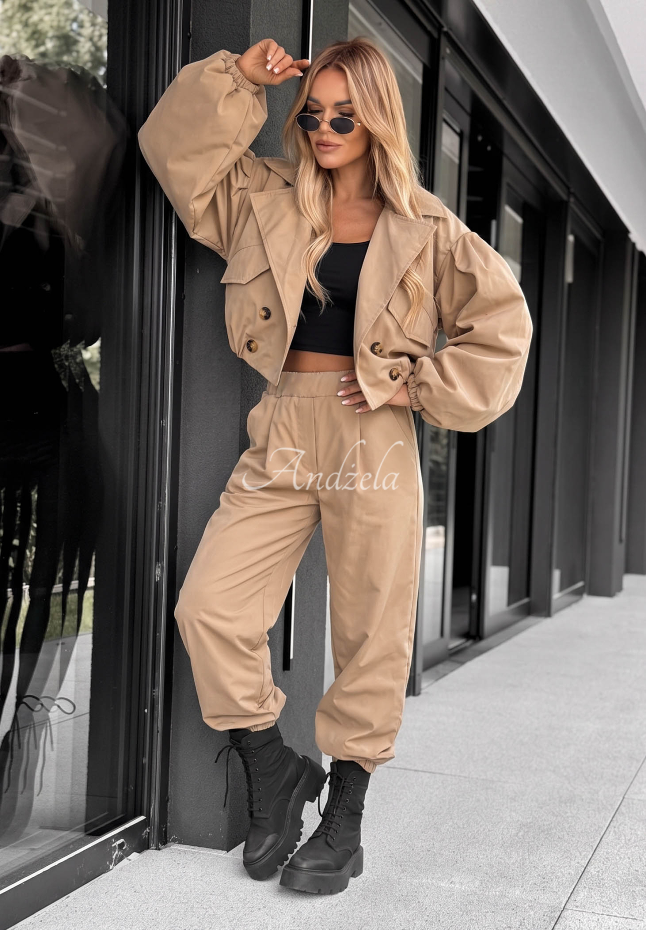 Pantaloni jogger din material textil True Basic