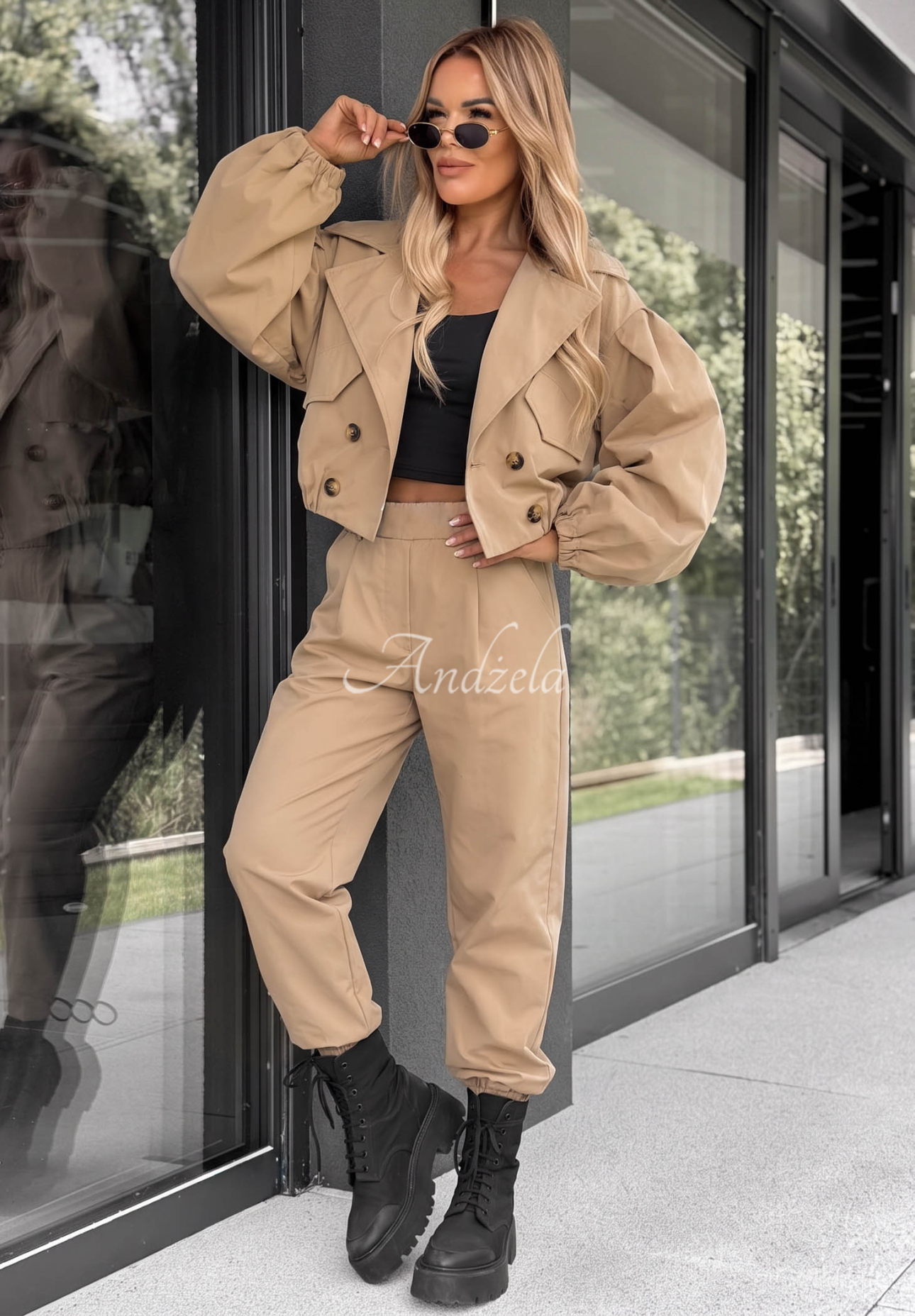 Pantaloni jogger din material textil True Basic