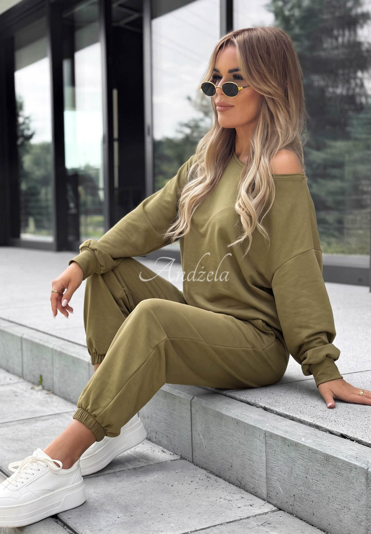 Set din bumbac cu hanorac și pantaloni Summer Energy
