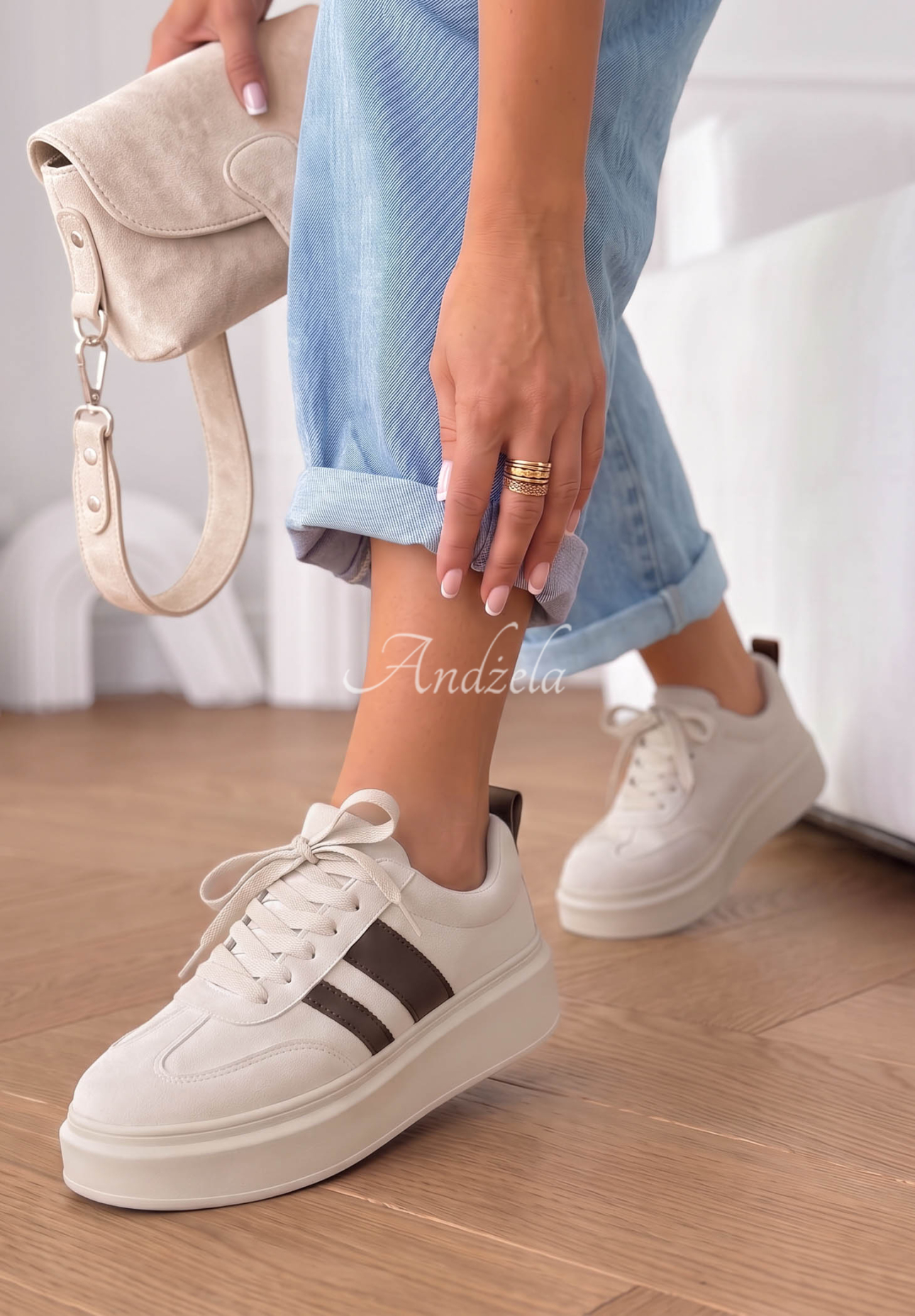 Adidași din piele întoarsă Start With Forever
