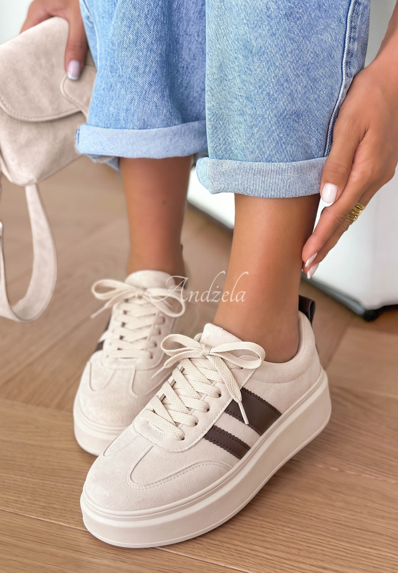 Adidași din piele întoarsă Start With Forever