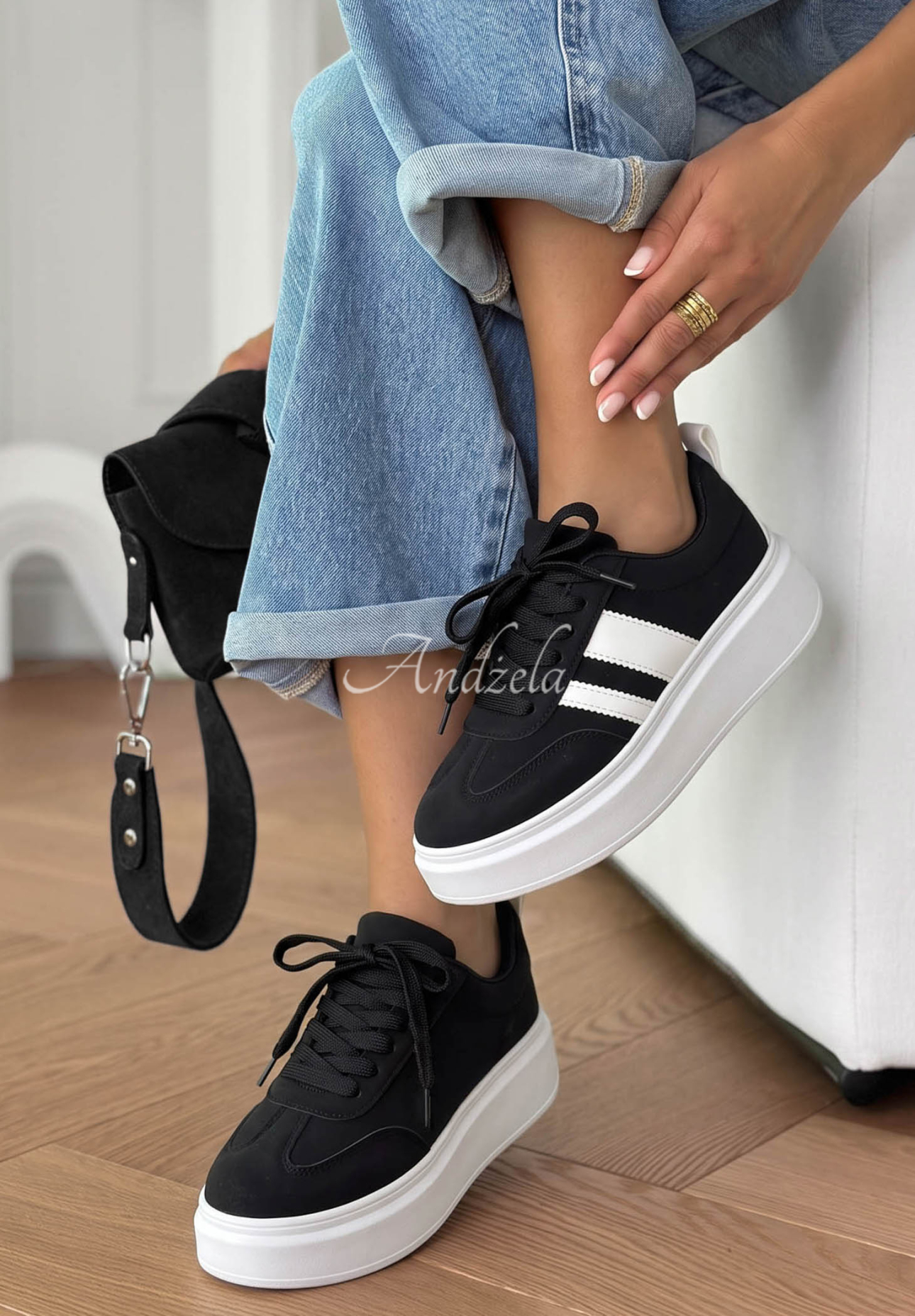 Adidași din piele întoarsă Start With Forever