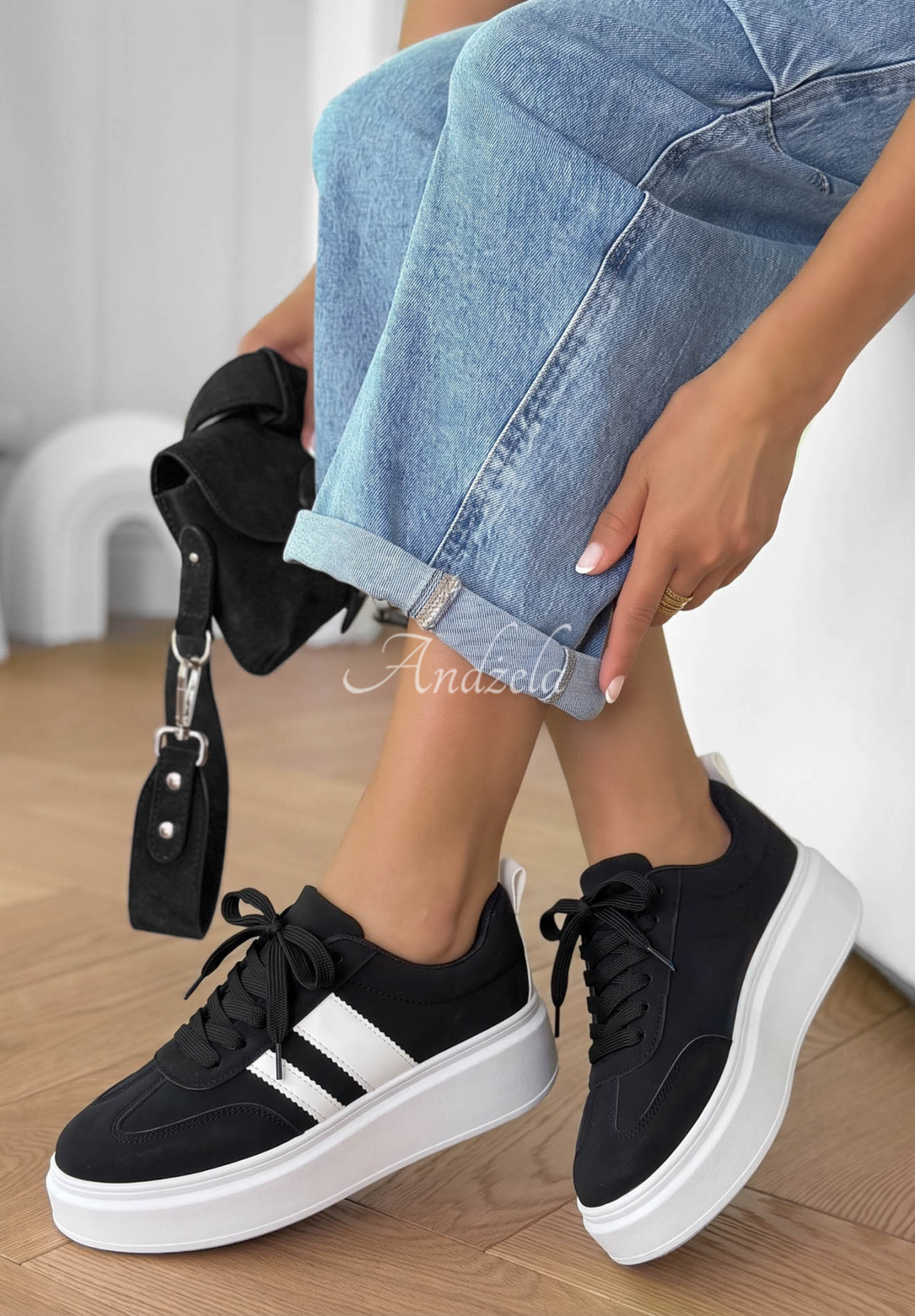 Adidași din piele întoarsă Start With Forever