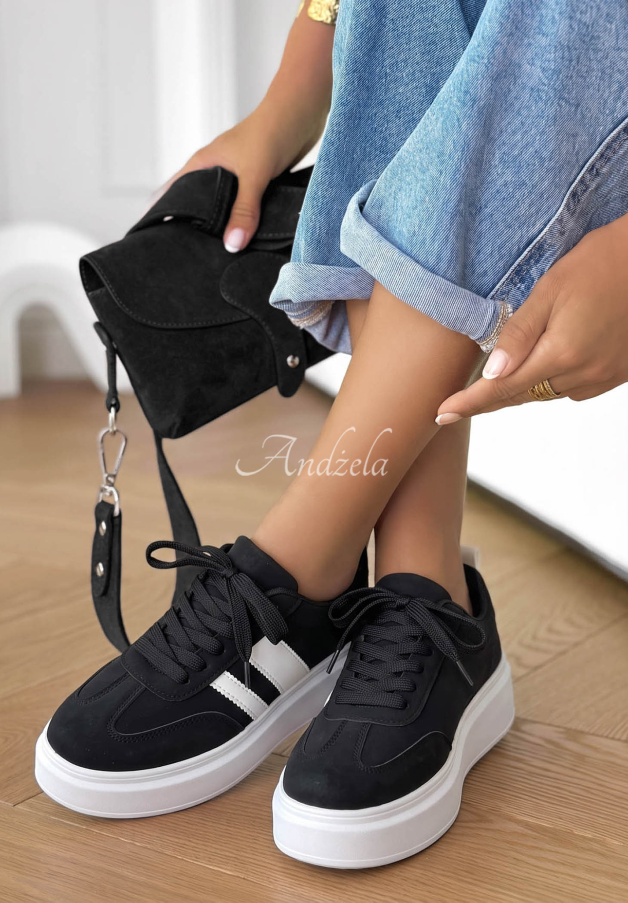 Adidași din piele întoarsă Start With Forever