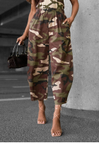 din material textil Pantaloni joggery moro Hidden Path kaki