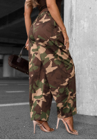 din material textil Pantaloni balloon moro Camo Charm kaki