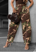 din material textil Pantaloni balloon moro Camo Charm kaki