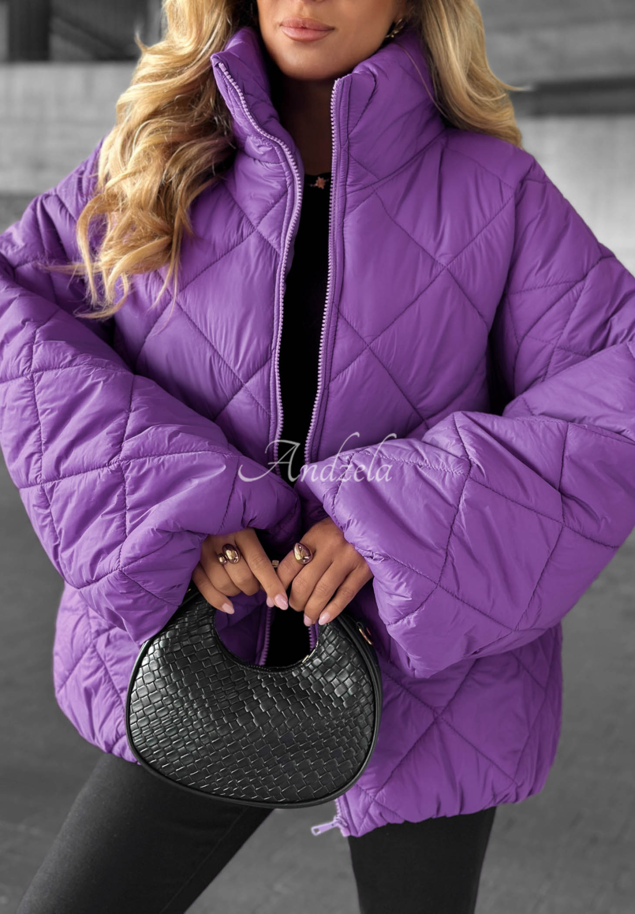 Jachetă scurtă matlasată oversize Fall Favorites