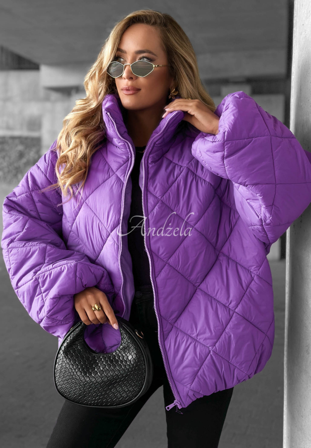 Jachetă scurtă matlasată oversize Fall Favorites