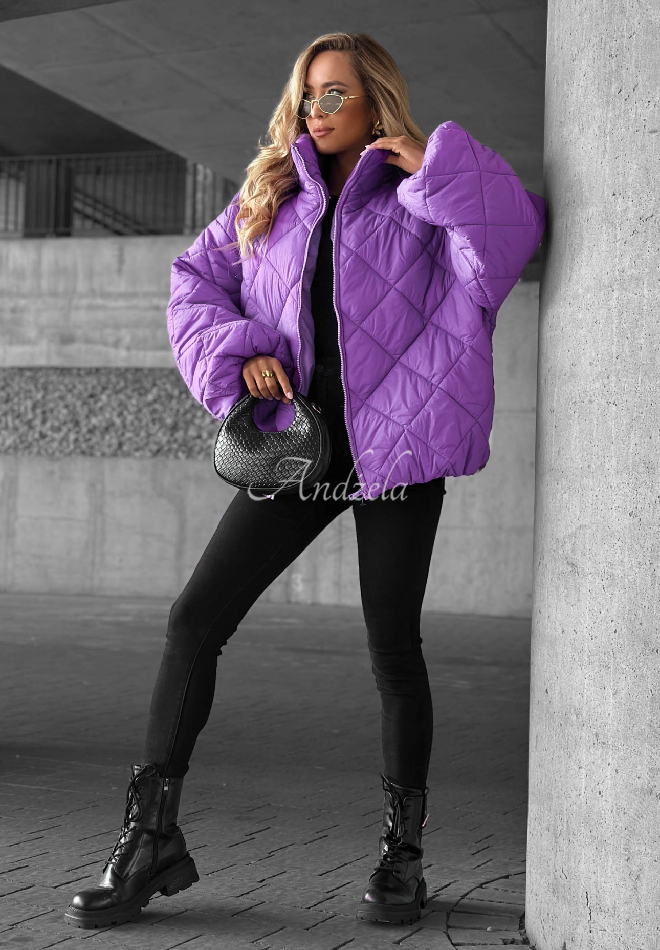 Jachetă scurtă matlasată oversize Fall Favorites
