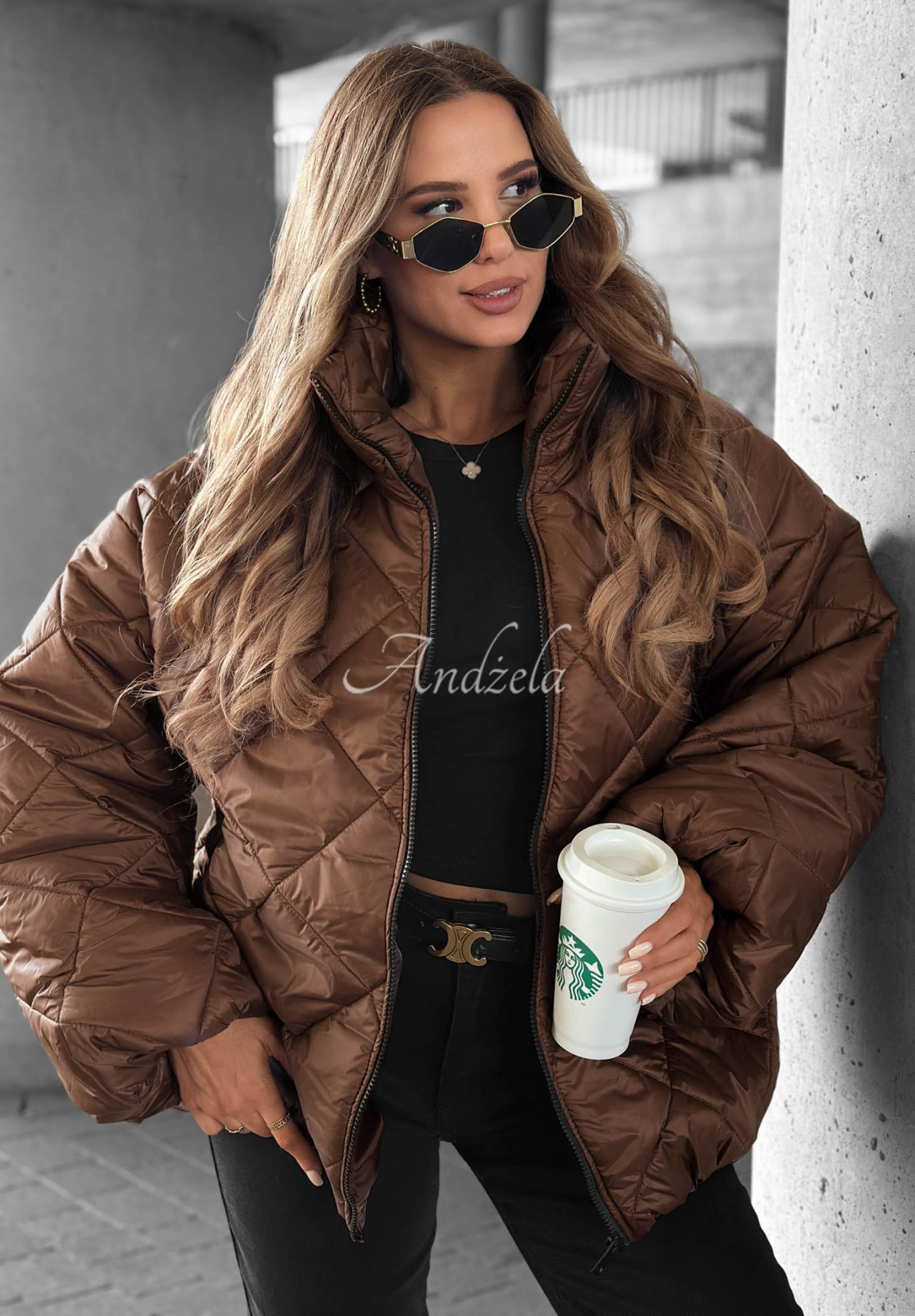 Jachetă scurtă matlasată oversize Fall Favorites