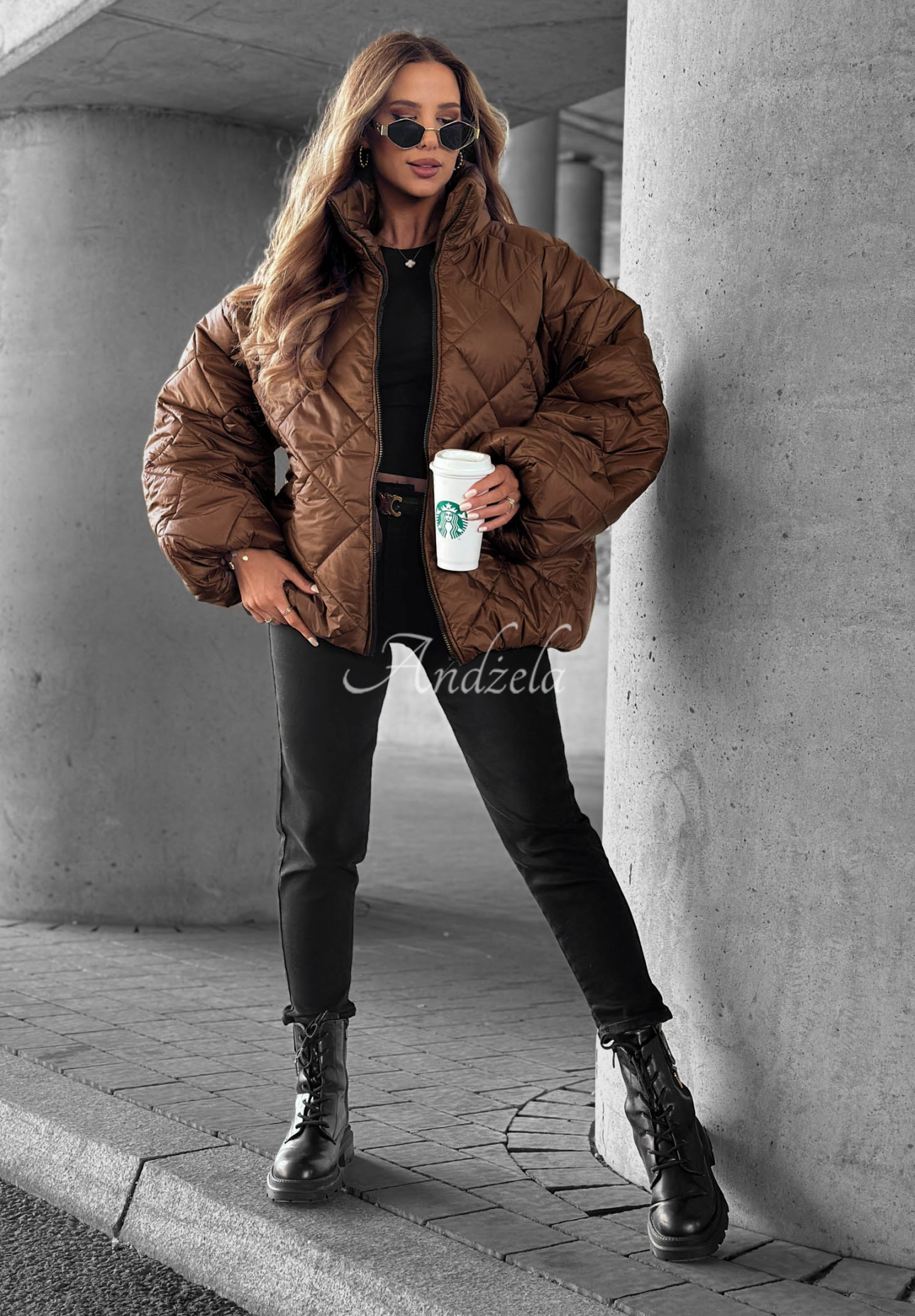 Jachetă scurtă matlasată oversize Fall Favorites