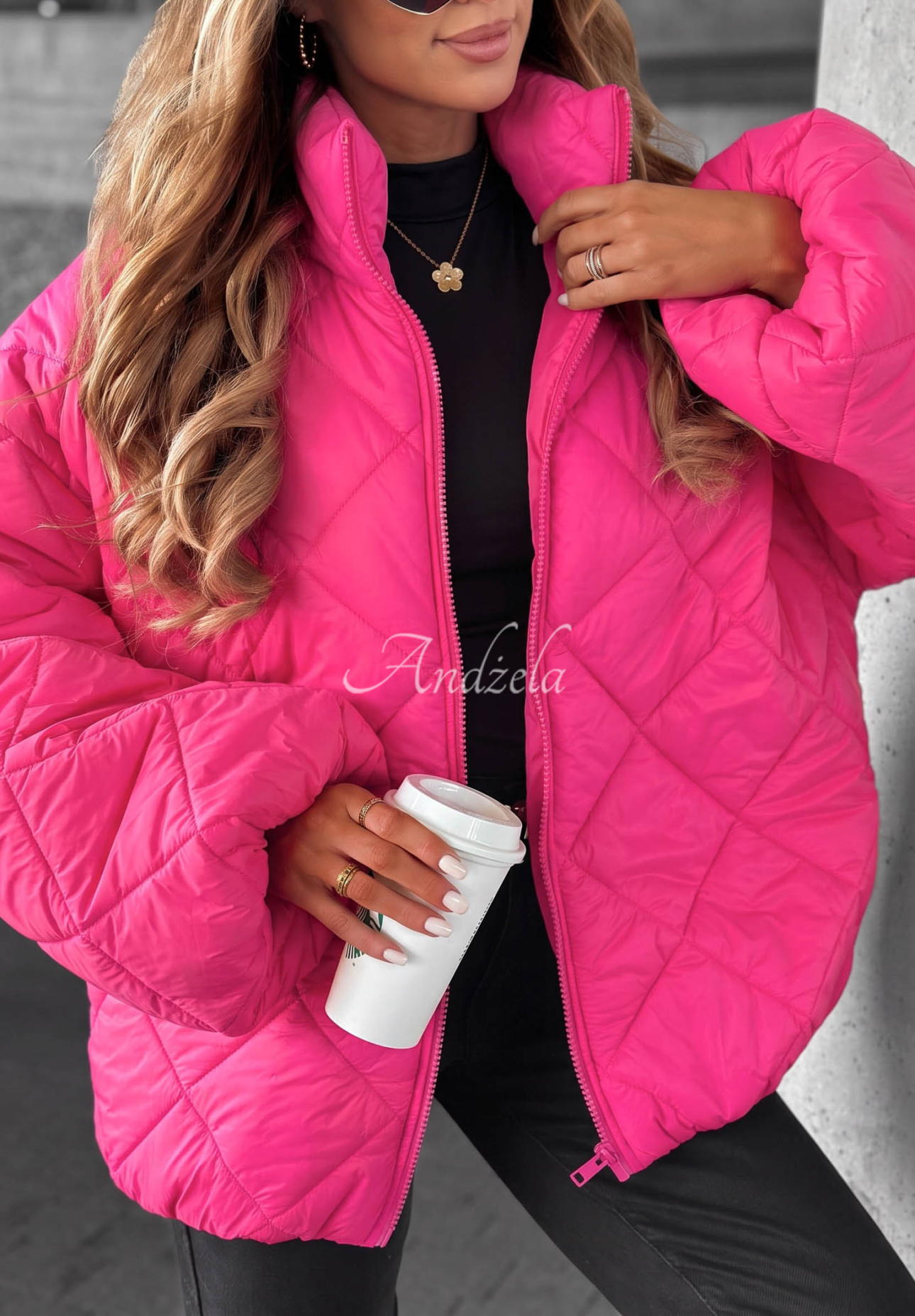 Jachetă scurtă matlasată oversize Fall Favorites