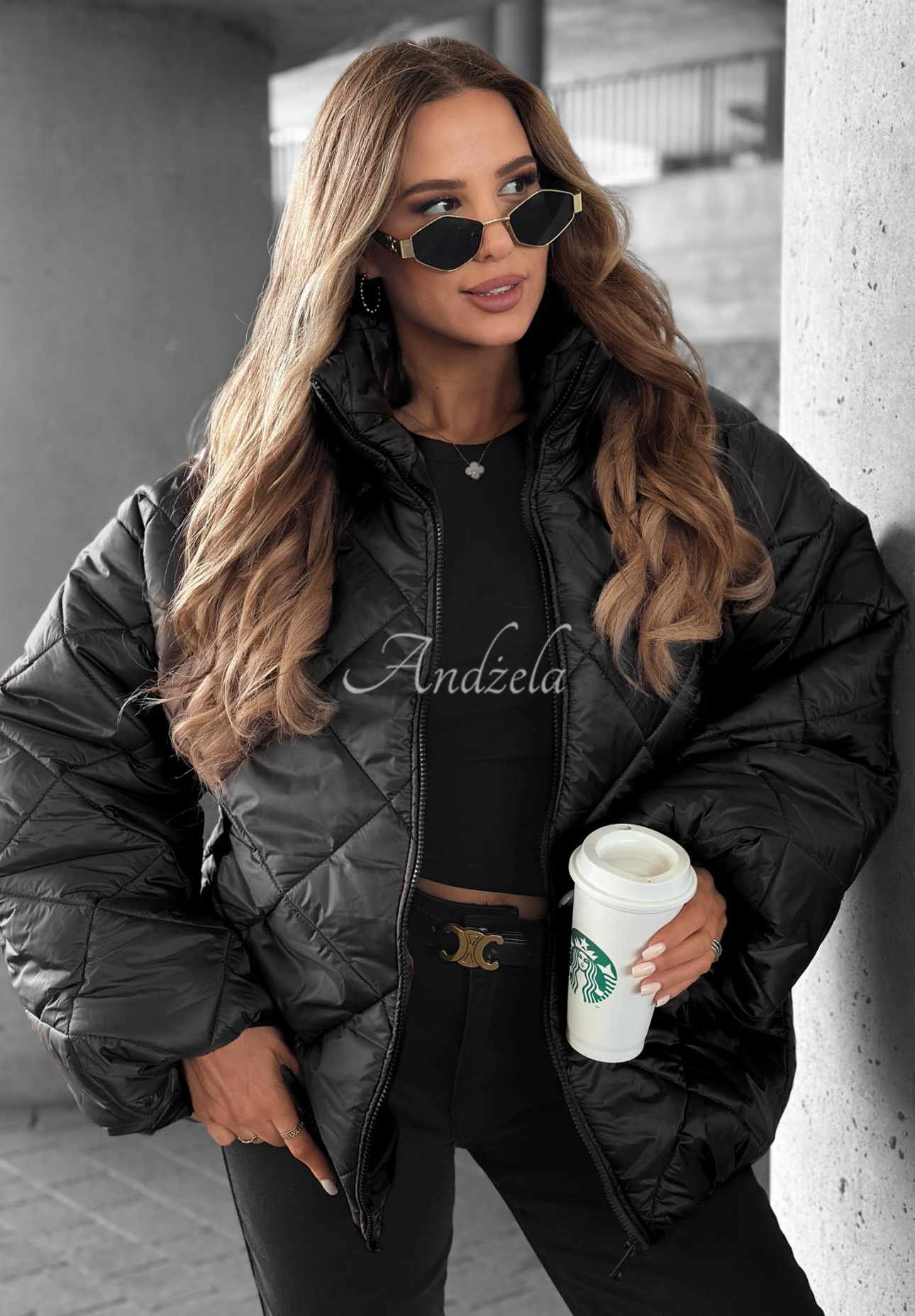Jachetă scurtă matlasată oversize Fall Favorites