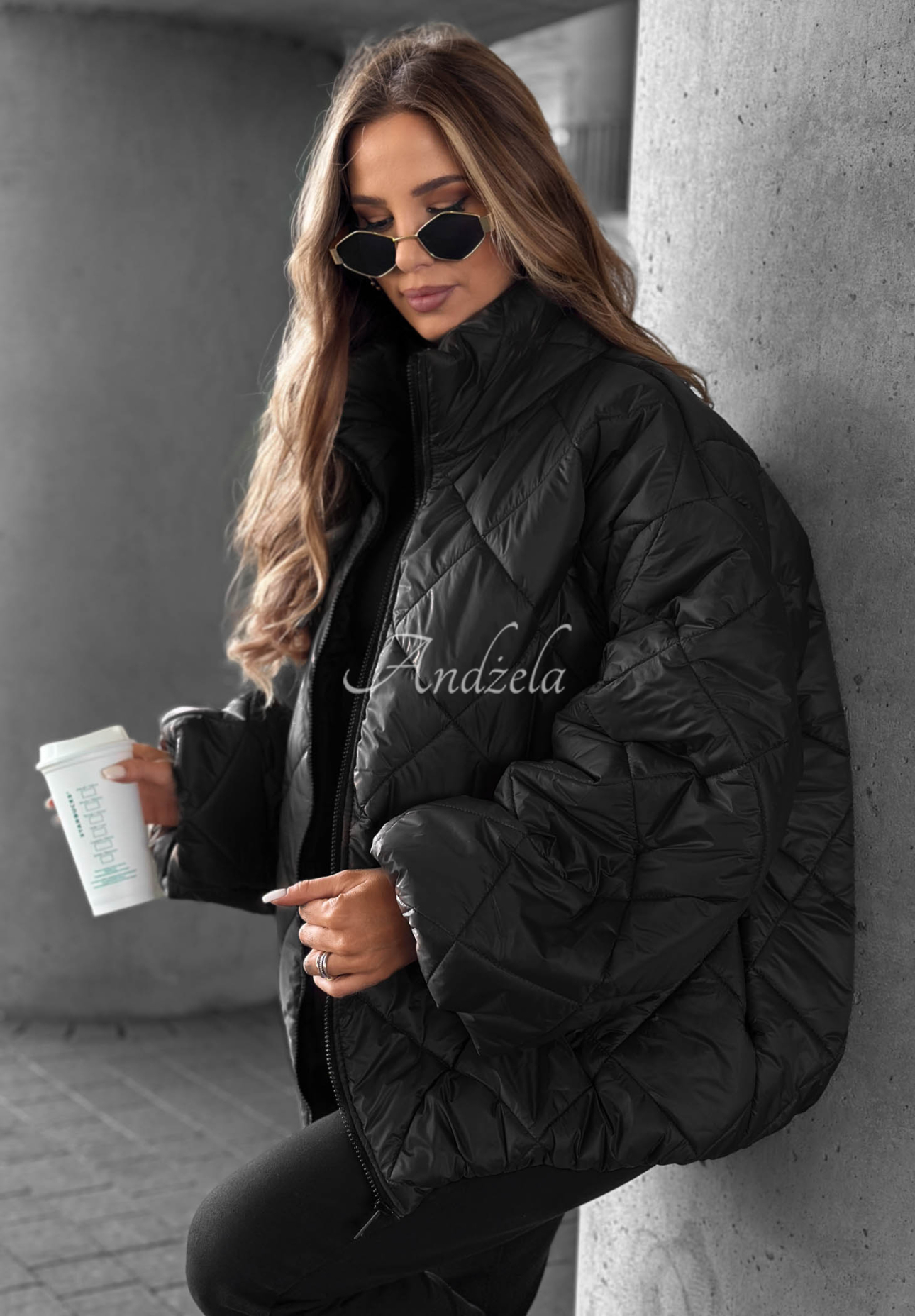 Jachetă scurtă matlasată oversize Fall Favorites