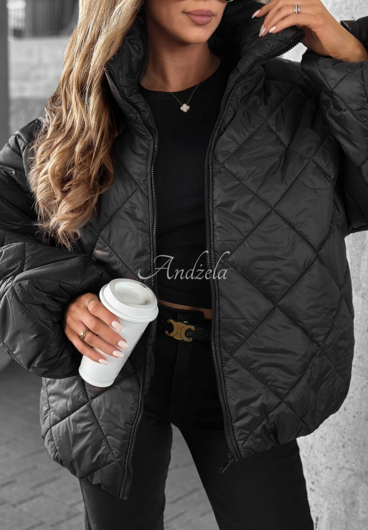 Jachetă scurtă matlasată oversize Fall Favorites