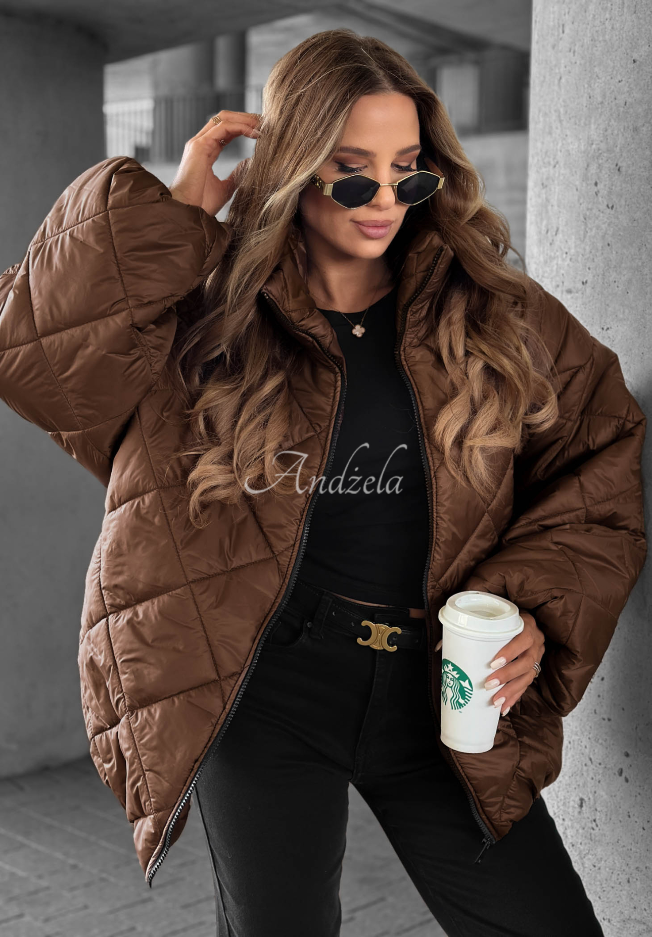 Jachetă scurtă matlasată oversize Fall Favorites