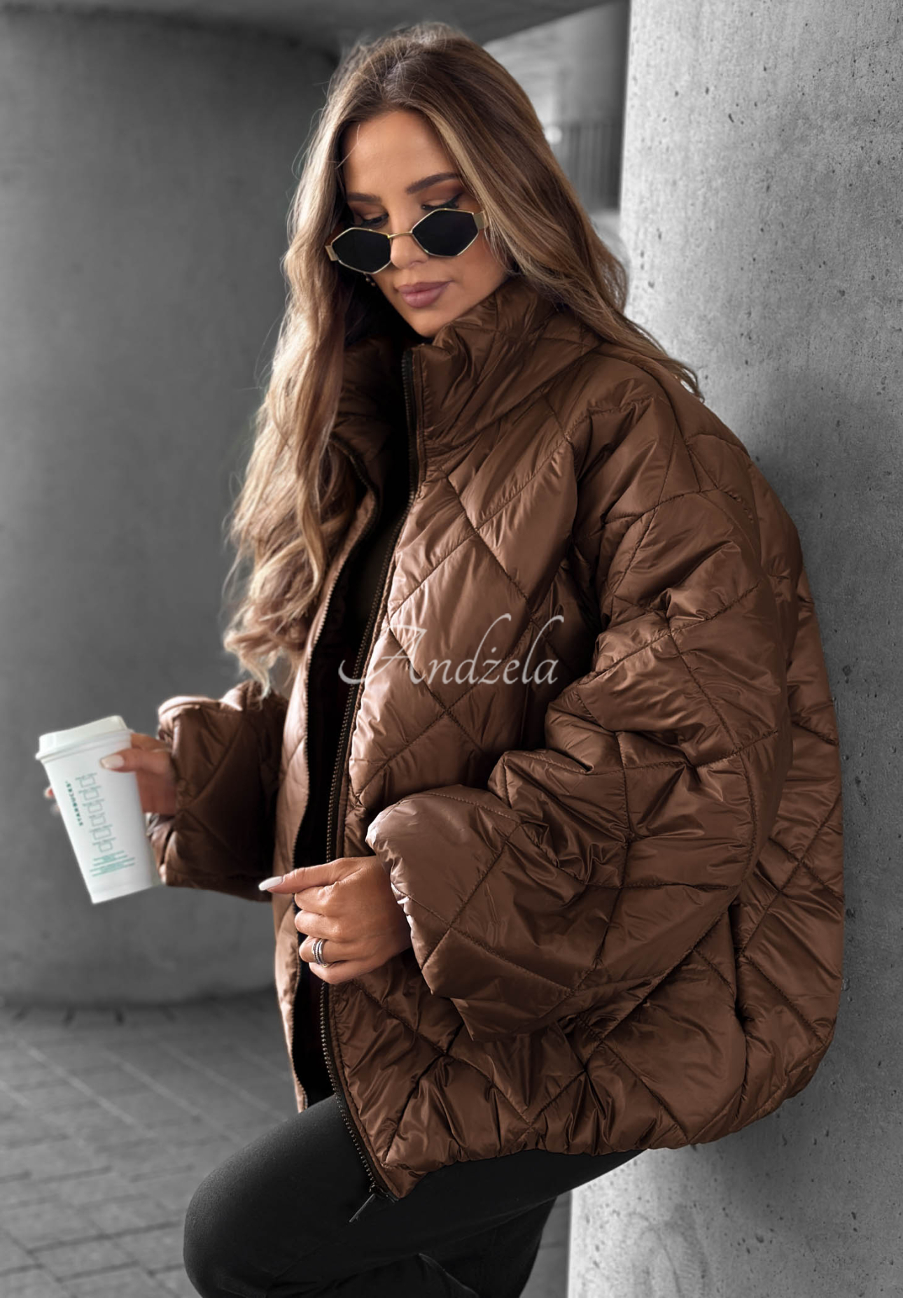 Jachetă scurtă matlasată oversize Fall Favorites