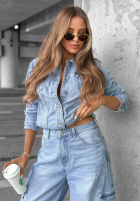 Geacă din denim What A Day albastru deschis