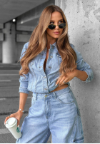 Geacă din denim What A Day albastru deschis