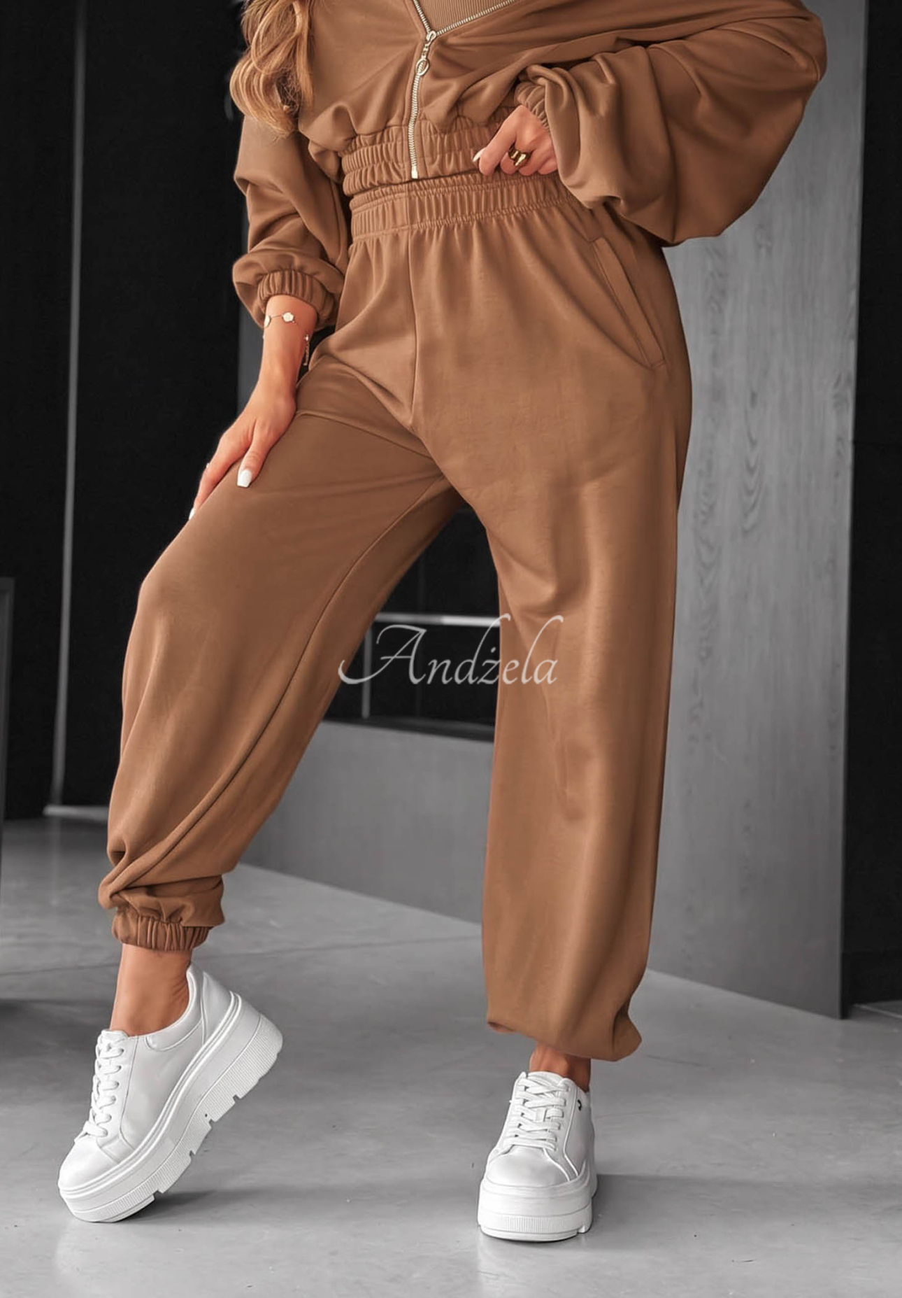 Compleu din bumbac cu hanorac, pantaloni și body 3in1 All For Love