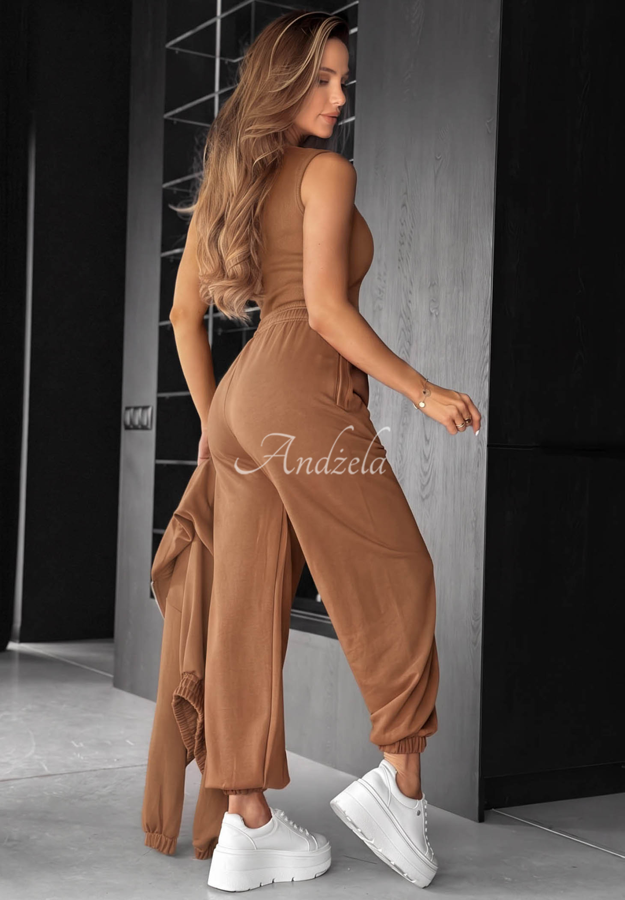 Compleu din bumbac cu hanorac, pantaloni și body 3in1 All For Love