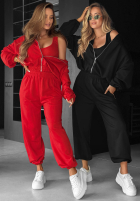 Compleu Hanorac, Pantaloni i body 3in1 All For Love ciocolatiu