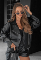Skórzana Geacă biker Wild Desire negru