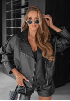 Skórzana Geacă biker Wild Desire negru