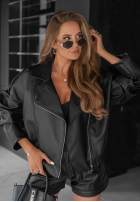 Skórzana Geacă biker Wild Desire negru