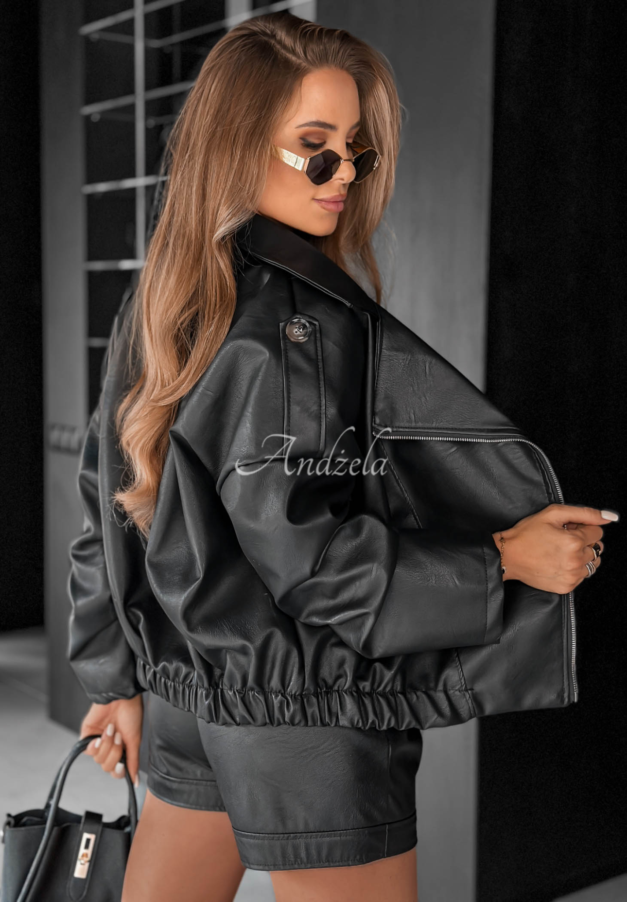 Geacă tip biker din piele Wild Desire
