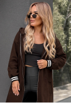 Długa Hanorac oversize z kapturem Cozy Hour negru
