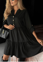 Rochie oversize z falbanka Modern Charm bej