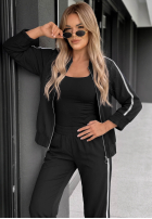 Compleu de trening Hanorac i Pantaloni z lampasem Unbelievable ciocolatiu