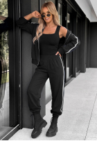 Compleu de trening Hanorac i Pantaloni z lampasem Unbelievable ciocolatiu