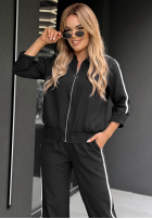 Compleu de trening Hanorac i Pantaloni z lampasem Unbelievable ciocolatiu