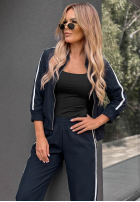 Compleu de trening Hanorac i Pantaloni z lampasem Unbelievable ciocolatiu