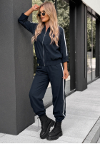 Compleu de trening Hanorac i Pantaloni z lampasem Unbelievable ciocolatiu