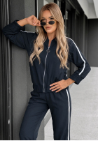 Compleu de trening Hanorac i Pantaloni z lampasem Unbelievable ciocolatiu