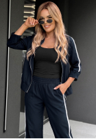 Compleu de trening Hanorac i Pantaloni z lampasem Unbelievable ciocolatiu