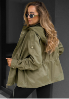 Lekka Geacă parka z kapturem Street Glow bej