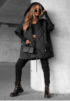 Pikowana Vestă oversize Daily Comfort negru