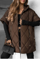 Pikowana Vestă oversize Daily Comfort negru