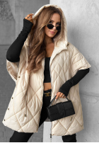Pikowana Vestă oversize Daily Comfort negru