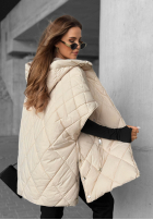 Pikowana Vestă oversize Daily Comfort negru